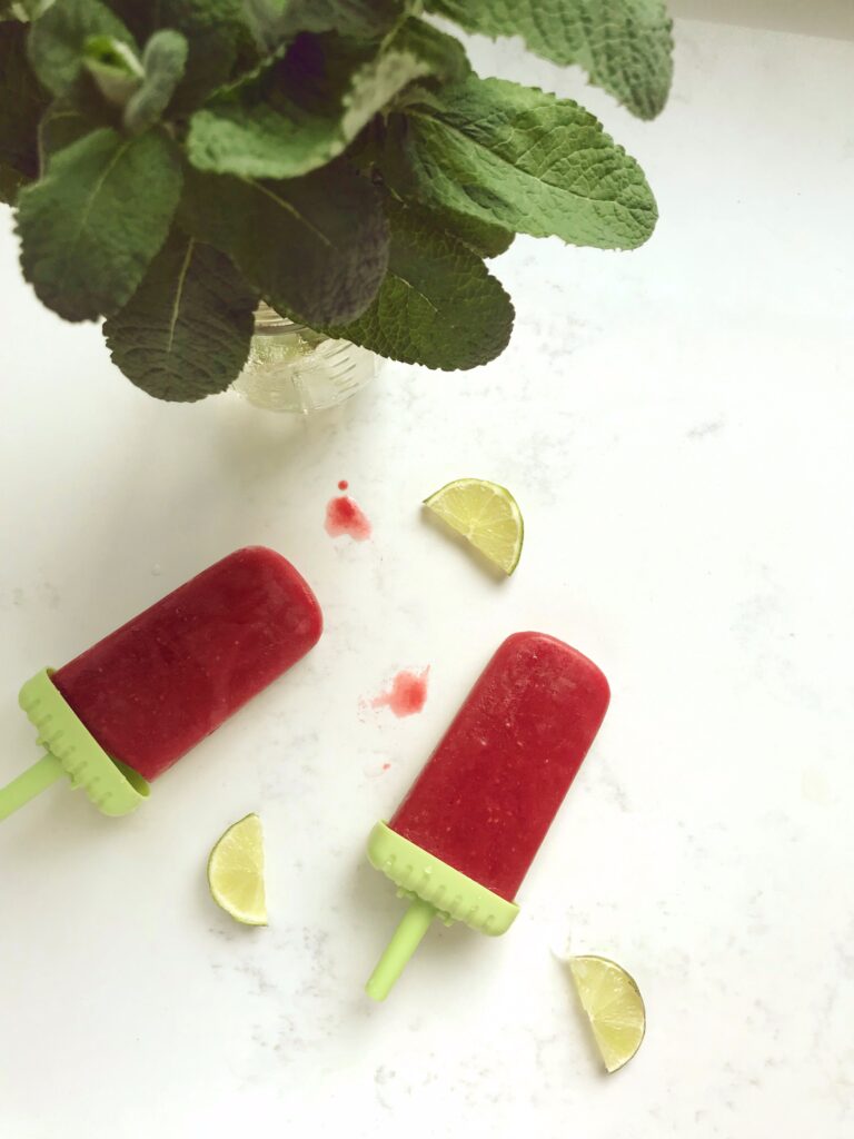 Strawberry Watermelon Popsicles