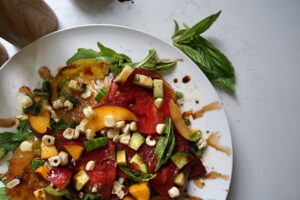 Nectarine Tomato Salad