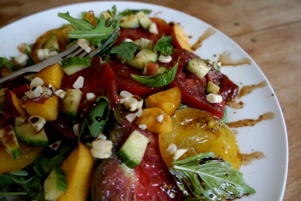 Nectarine Tomato Salad